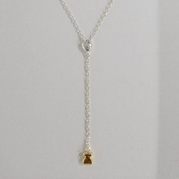 TWO-TONE TOUS JOY BITS NECKLACE WITH BEAR - Picture 5 of 5